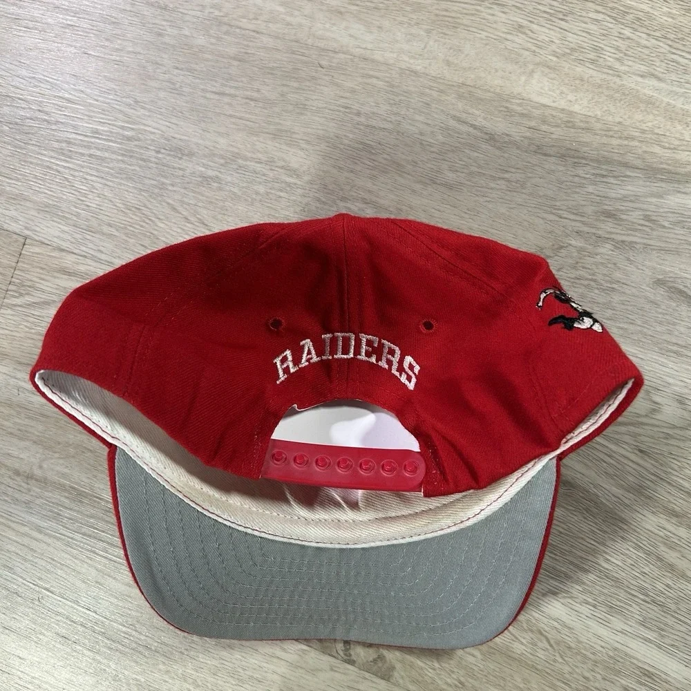 VTG New Era Bellefonte Wrestling Snapback Hat Red Wool Cap Made in USA